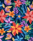 Papier peint floral - Explosion de couleurs