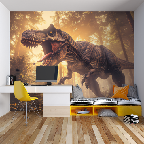 Animals Wallpaper - T-Rex in Forest Mist