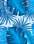 Papier Peint Tropical - Bleu Intense