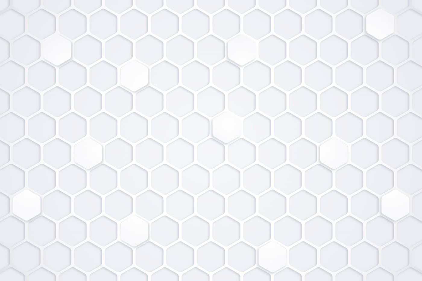 Papier Peint Géométrique - Nids d'Abeille Lumineux