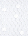 Papier peint géométrique - Alvéoles blanches en relief