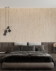 Papel pintado liso - Beige rayado