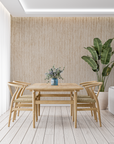 Papel pintado liso - Beige rayado