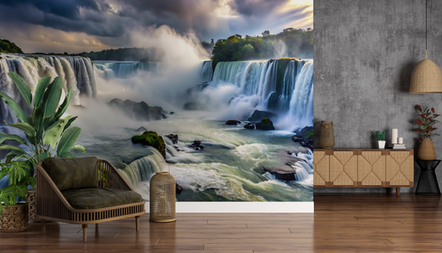 Waterfall wallpaper - wild water curtain