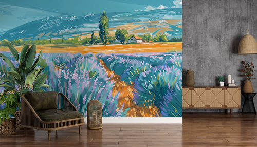 Country wallpaper - lavender on the horizon