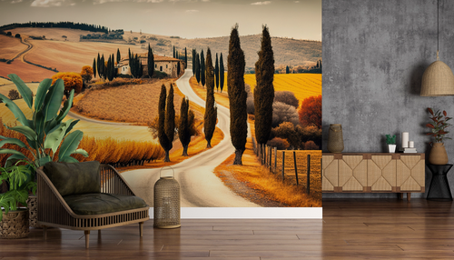 Country wallpaper - golden valleys