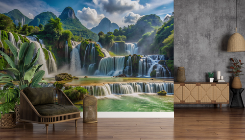 Waterfall wallpaper - Green Falls circus