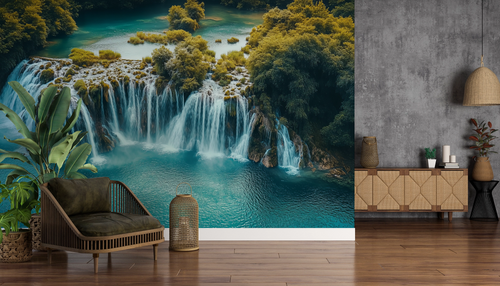Waterfall wallpaper - Woodland torrent