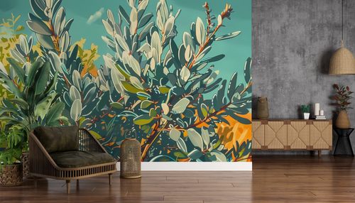 Wallpaper foliage - sunny olive tree