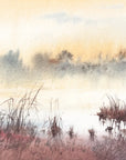 Papier Peint Paysage - Lac Brumeux