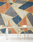 Papier Peint Géométrique - Motifs Colorés