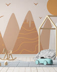 Papier Peint Enfant - Montagne Scandinave