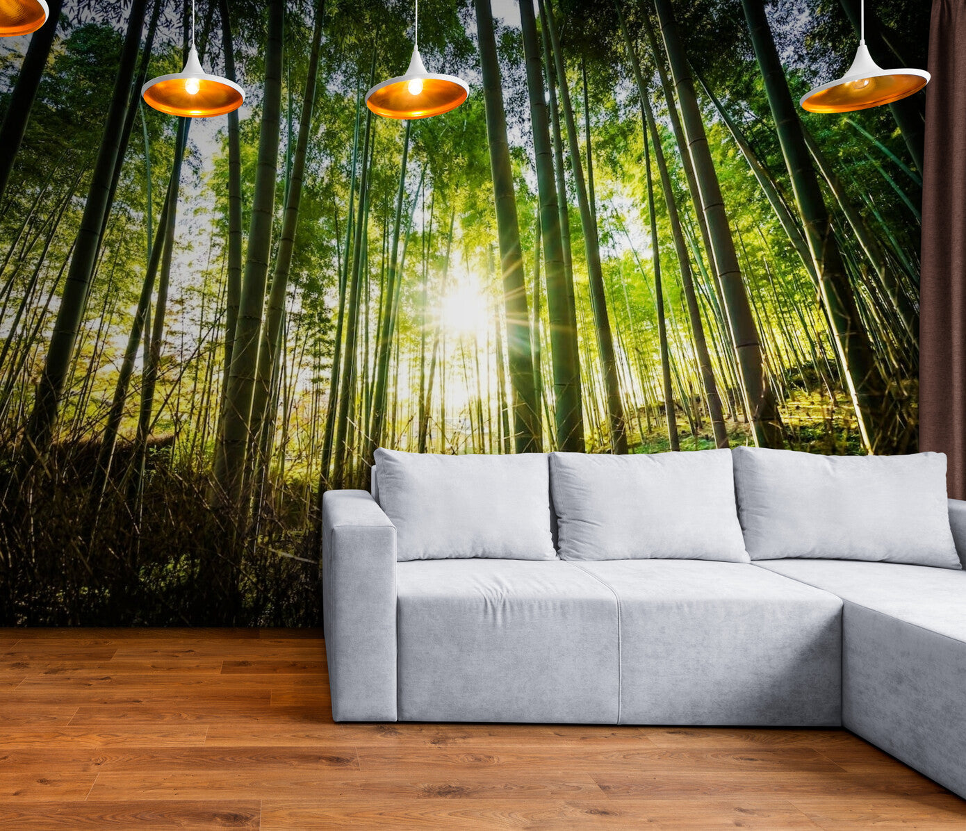 Papier Peint Japonais - Forêt de Bambous Lumineuse