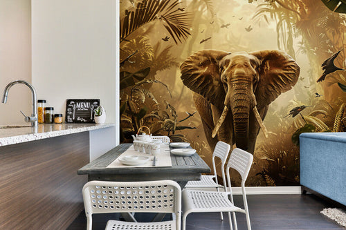 Animals Wallpaper - Elephant in the Jungle