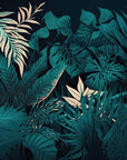 Papier peint feuillage - Jungle dans l’obscurité