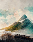 Mountain Wallpaper - Peaks Veiled by Mist