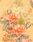 Papier peint vintage - Bouquet fleuri rétro