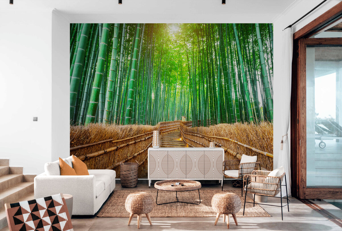 Papier Peint Japonais - Allée de Bambous