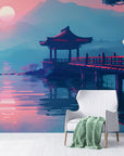 Papier peint japonais - Coucher de soleil