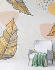 papier peint art-deco - Feuillage raffiné