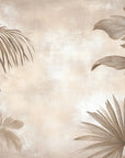 Carta da parati tropicale - Palme beige rétro