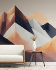 Papier Peint Abstrait - Montagnes Artistiques