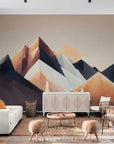 Papier Peint Abstrait - Montagnes Artistiques