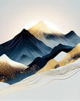 Papier Peint Abstrait - Montagnes Chinoises