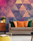 Papier Peint Abstrait - Triangles Artistiques