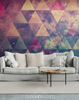 Papier Peint Abstrait - Triangles Artistiques