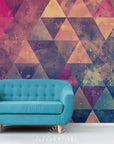 Papier Peint Abstrait - Triangles Artistiques