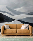 Papier Peint Aquarelle - Paysage Montagneux