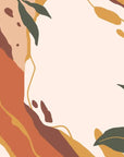 Papier Peint Art & Déco - Feuillage Terracotta