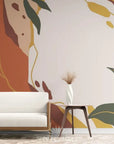 Papier Peint Art & Déco - Feuillage Terracotta