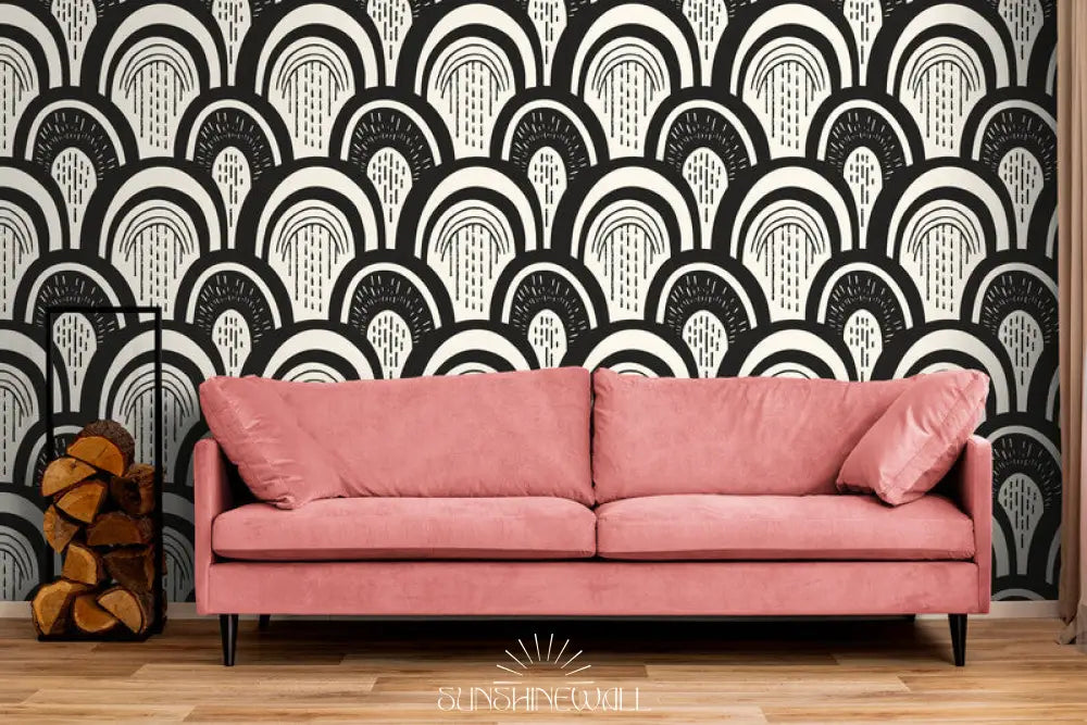 Papier Peint Art & Déco - Noir et Blanc – Sunshinewall