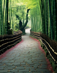 Papier peint japonais - Allée en bambou
