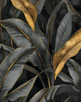 Papier peint tropical - Palmes de nuit