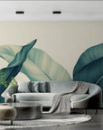 Papier Peint Tropical – Palmes Vert d'Eau