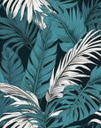 Papier peint tropical - Feuilles de monstera