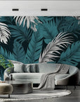 Papier peint tropical - Feuilles de monstera