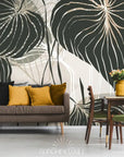 Papier Peint Contemporain - Feuillage Tropical Moderne