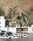Papier Peint Tropical - Jungle Sable