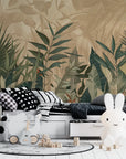 Papier Peint Tropical - Jungle Sable