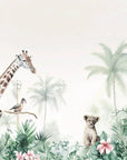 Papier Peint Tropical - Faune et Palmiers