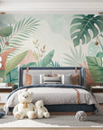 Papier Peint Tropical - Feuillage Aquarelle