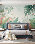 Papier peint tropical - Feuillage à l’aquarelle
