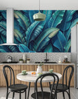 Papier peint tropical - Feuilles de bananier