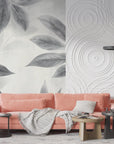 Foliage Wallpaper - Elegant Leaves in Black and White