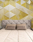 Papier Peint Géométrique - Motif Doré