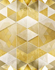 Papier Peint Géométrique - Motif Doré